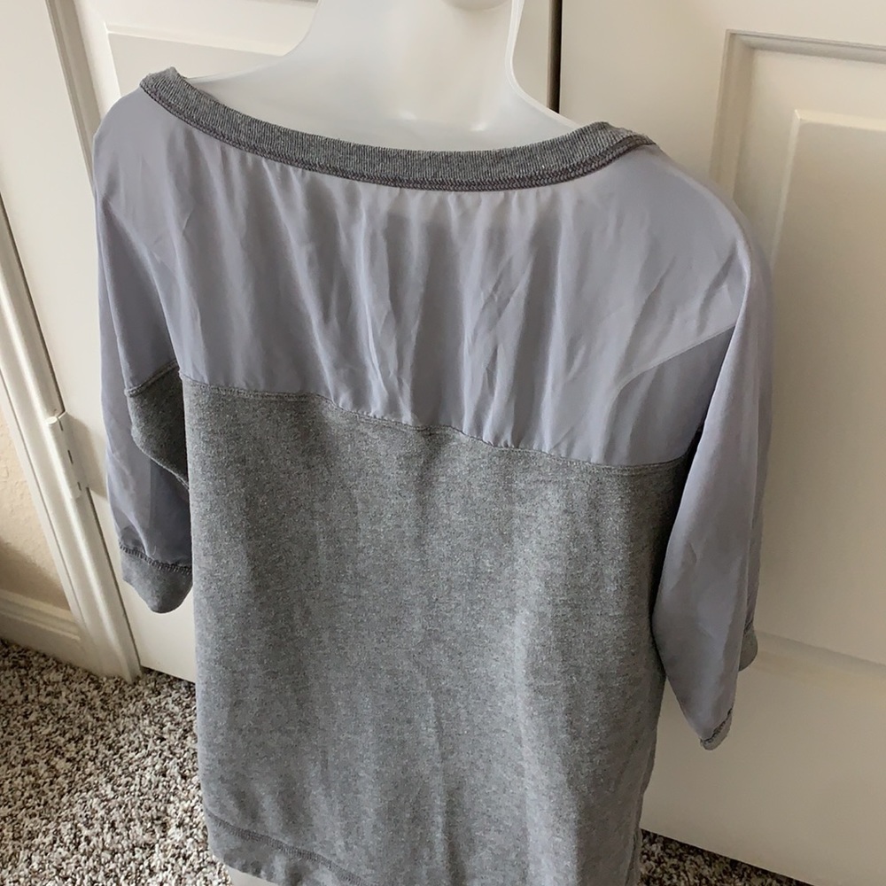 Abercrombie and Fitch Gray 3/4 Sweater